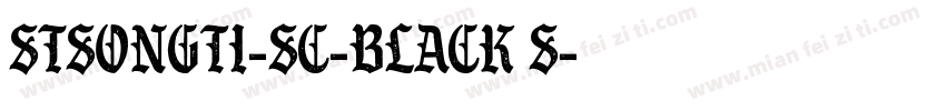 STSongti-SC-Black S字体转换